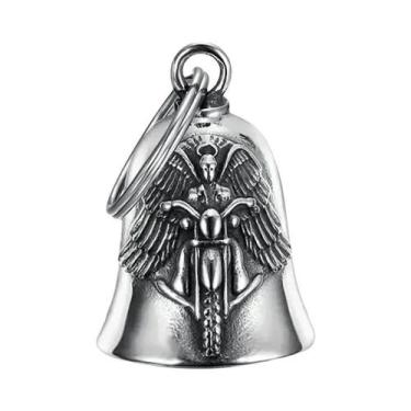 Imagem de Colar Masculino Vintage Com Pingente De Sino De Cruz Cristã De Jesus, 