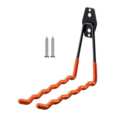 Imagem de Qraatosi Suporte de Parede para Raquetes de Badminton com Gancho para Pendurar, Ideal para Jardim de Infância, Laranja