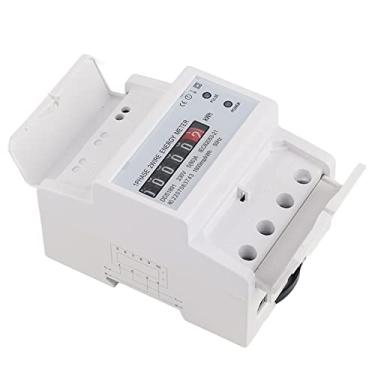 Imagem de Cocoarm Medidor Elétrico Monofásico Instalação Em Trilho DIN Padrão de 35 Mm Medidor Monofásico 4P de Energia Opções de Fiação Tipo S e U, Com Tampa de Terminal de