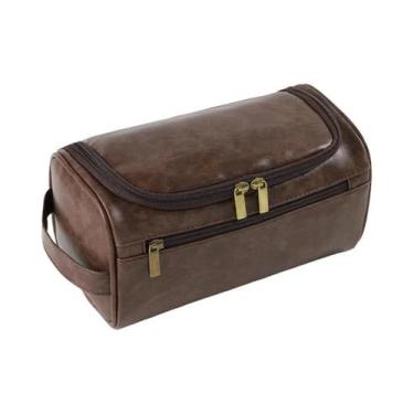 Imagem de Necessaire De Viagem Vintage Masculina De Luxo, Bolsa De Higiene Pesso
