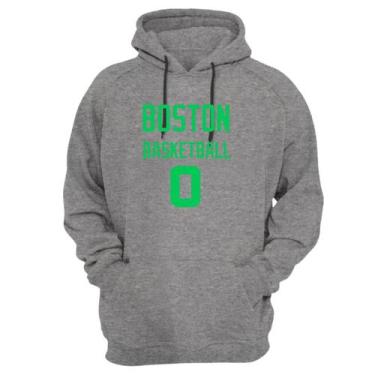 Imagem de Blusa Moletom Capuz Basquete Boston Basketball número 0 - Loja Click C