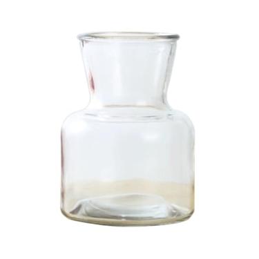 Imagem de Vasos simples vaso de vidro europeu transparente cor aberta planta hidropônica arranjo de flores sala de estar ornamentos de mesa vaso de mesa (B)