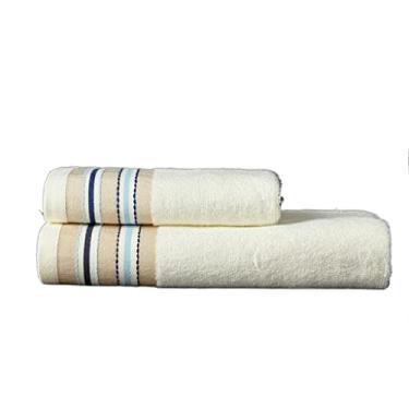 Imagem de Cachecol de seção ampla, dois conjuntos de toalhas de banho combinadas + toalha de banho de hotel, casa de família, hotel com