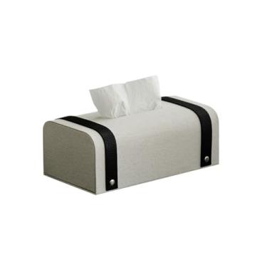 Imagem de Porta-toalhas de papel, recipiente de lenços domésticos, mesa de café, bancada, dispensador de lenços para sala de estar, caixa de armazenamento de lenços, recipiente (A)