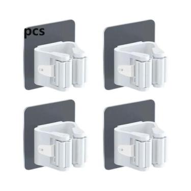 Imagem de Suporte De Vassoura Autoadesivo Para Parede, Organizador De Armazename