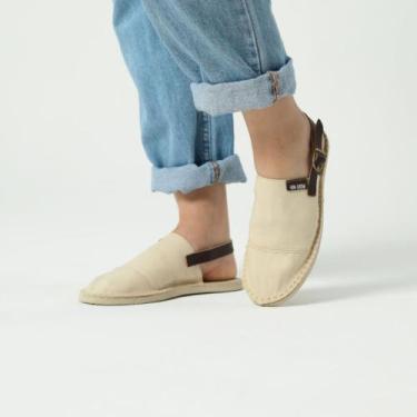Imagem de Sandália Feminina Mule Alpargata Sapatilha Strap Hava Verão, Palha, 36