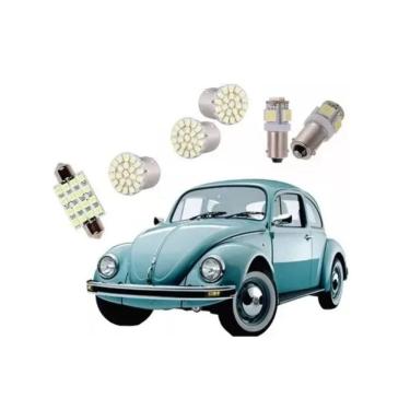 Imagem de Led Pingo E Torpedo Vw Fusca Farolete Placa Teto Ré Kit