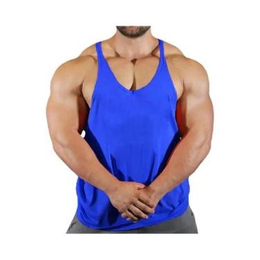 Imagem de Camiseta Regata Masculina De Algodão Sem Mangas, Modelo Y-Back, Básica