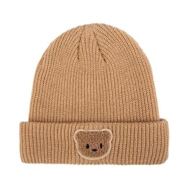 Imagem de Gorro De Inverno Quente De Tricô Com Proteção De Orelha Para Bebês E C