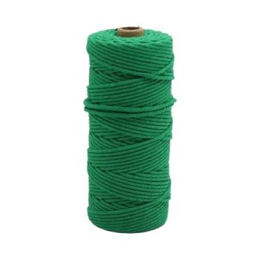 Imagem de Corda De Macramê De Algodão Natural 3mm 100m Para Tricô Manual E Tapeç