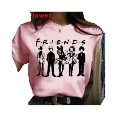 Imagem de Camiseta Feminina Branca My Hero Academia Bakugou Harajuku Kawaii Top 