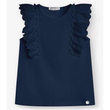 Imagem de Regata Feminina Cotto Leve Trick Nick Azul, 2, Azul