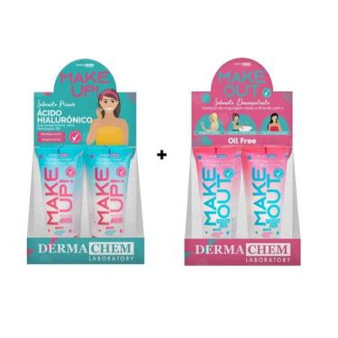 Imagem de Sabonete Make Up/Make Out Dermachem Kit 2 box/12 Sabonetes Cuidado Fac