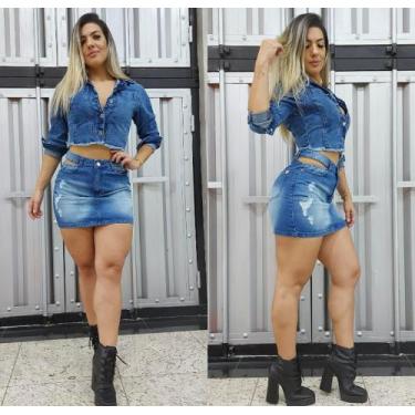 Imagem de Conjunto jeans chique