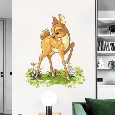 Imagem de Adesivos de parede Cartoon Deer Colorful Forest Animal PVC 30x90cm - y