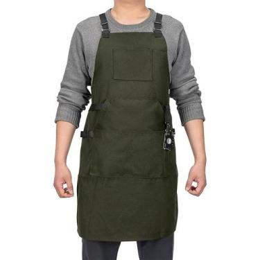 Imagem de Avental ajustável nas costas cruzadas para homens, poliéster-algodão p