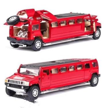 Imagem de Carro de metal Alloy Hummer Limousine modelo 1:32 em escala 1:32 (verm