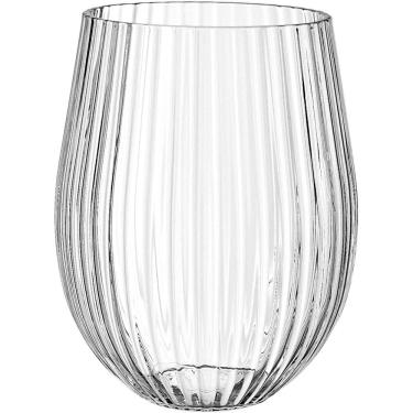 Imagem de KIT 6 COPOS HOME&CO VIDRO CANELADO 500ml 12x7x7cm TRANSPARENTE