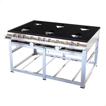 Imagem de Fogão Industrial Nova Era 6 Queimadores Grandes Venâncio A Gás Sem Forno NEV32 57478