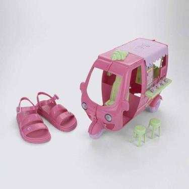Imagem de Sandália Grendene Barbie Sorveteria - Infantil - Rosa - 25, Rosa, 25