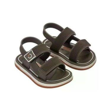 Imagem de Sandália Infantil Menino Grendene Cartago - Marrom - 19, Marrom, 19