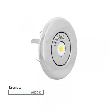 Imagem de Refletor Inox 316 Sl-85 10W Mono Encaixe 80Mm Redondo 6000K