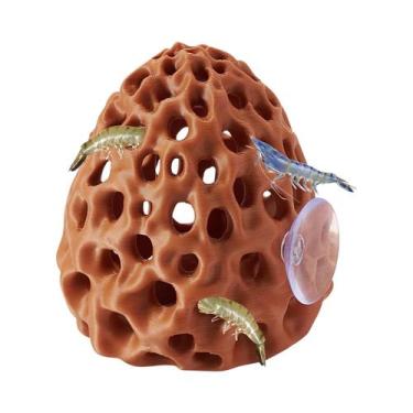 Imagem de Esconderijo Para Peixe Betta Com Ventosa, Decoração De Aquário Para Pe