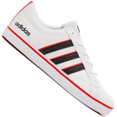 Imagem de Tenis Adidas Vs Pace 2.0 Masculino, Branco, Preto, Vermelho, 41