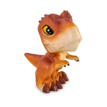 Imagem de Boneco Dinossauro T Rex Marrom Jurassic World Filhote Pupee Brinquedo 
