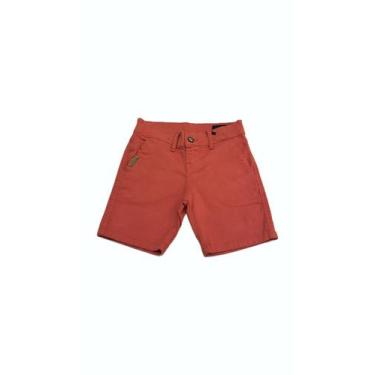 Imagem de Bermuda Infantil Masculina Ogochi Concept Color Bolso Faca, Coral 1444