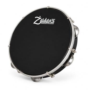 Imagem de Zaidan’s Pandeiro Profissional 10" ABS Pele Preta – leve 490 g, som encorpado – 10 plat...