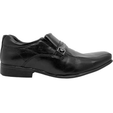 Imagem de Sapato Social Masculino em Couro Confort Kit 4 em 1 Com Cinto Meia e C