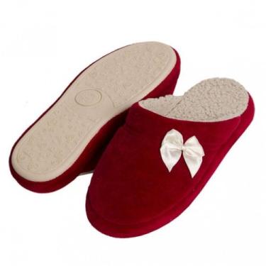Imagem de Pantufa Comfort com Pelúcia - PUFF - Vermelho - 35/36, Vermelho, 35/36