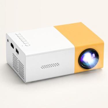 Imagem de Mini Projetor Portátil Full HD 1080p HDMI USB Cinema Em Casa Controle 