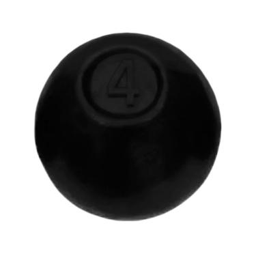 Imagem de Bola de Arremesso BATF4A Treinamento Funcional Ferro Fundido 4kg Preto para Força e Potência Anilhas Fitness