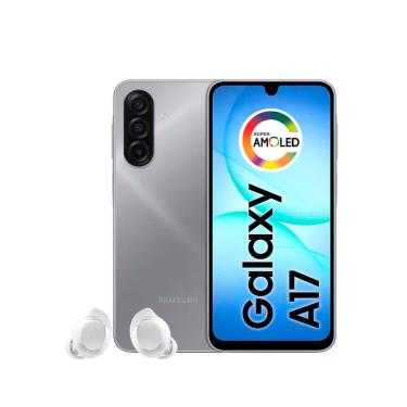 Imagem de Kit Smartphone Samsung Galaxy A17 4G 4GB 128GB 50MP com Fones Galaxy Buds Core Cinza com Branco