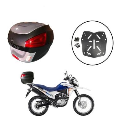 Imagem de Baú 29l Awa Proos + Sup Baú Superior Bros 150/160 2015+, Prata