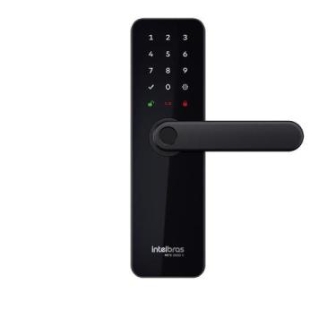Imagem de Fechadura Inteligente de Embutir Intelbras com Maçaneta MFR 3000V Pret