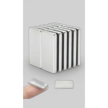 Imagem de Kit 10 Imãs Neodímio Retangulares 20x10x2mm N35 - Congratulations Stor