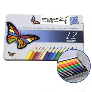 Imagem de lápis de cor para pintura infantil grafite com 12 cores