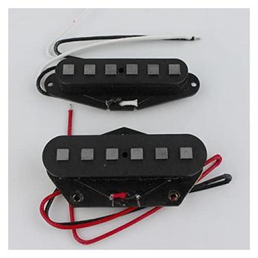 Imagem de Todos Os Captadores De Guitarra Elétricos De Pólo Quadrado Alnico 1 Conjunto Para Tl Pickup Único N/B Captador