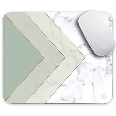 Imagem de Mouse pad inspirador Oriday Gaming Mouse Pad com citação motivacional para o trabalho, Mint Marble, 9.5"x7.9"