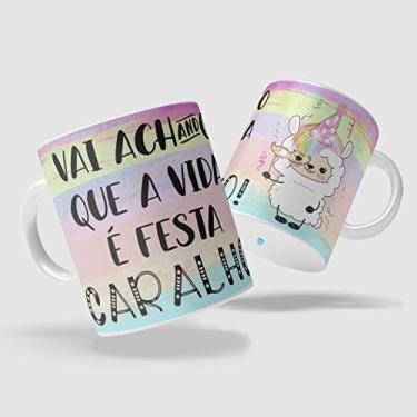 Imagem de Caneca Ovelha Vida não é festa Caralho 2