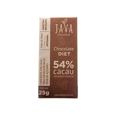 Imagem de Chocolate 54% Cacau Diet Vegano Sem Glúten 25g Java