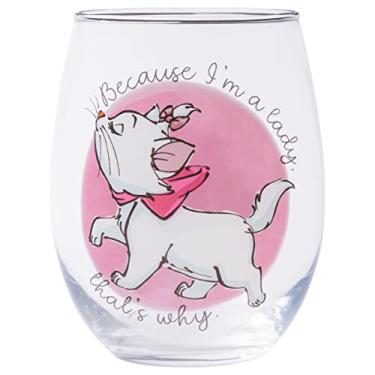 Imagem de Silver Buffalo Disney Classics Aristocratas Marie I'm a Lady Taça de vinho sem haste, 590 ml
