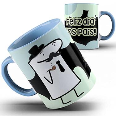 Imagem de Caneca azul Papai Flork feliz dia dos Pais
