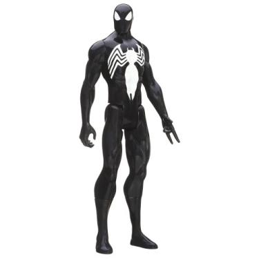Imagem de Marvel Ultimate Spider-Man Titan Hero Series Black Suit Spider-Man Figure - 12 Inch