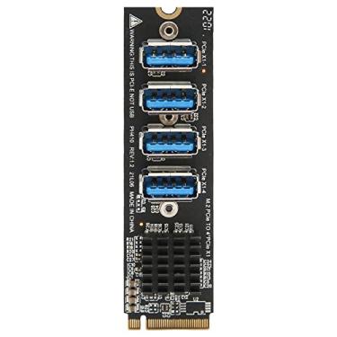Imagem de M.2 para PCIe Cartão de Expansão, Transmissão Resistente Durável Estável M.2 para PCIe 4 Portas USB para PC para Placa Principal para Computador