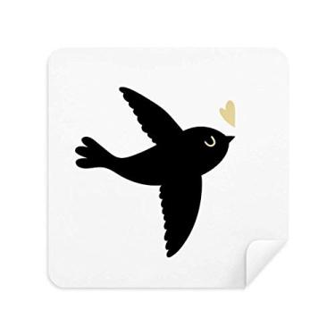 Imagem de Limpador de tela Lover Bird Heart Quote Style pano de limpeza camurça 2 peças