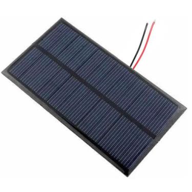 Imagem de Mini Placa Solar 12V 1.5W Com Cabos Soldados P/ Ionizador De Piscina -